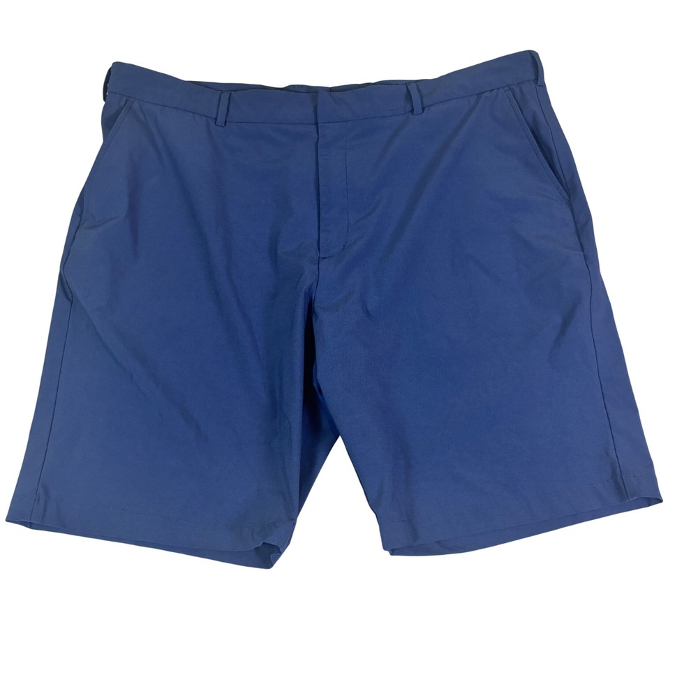 Walter Hagen Essentials Mens Golf Shorts Navy Blue 42 Flat Front Performance